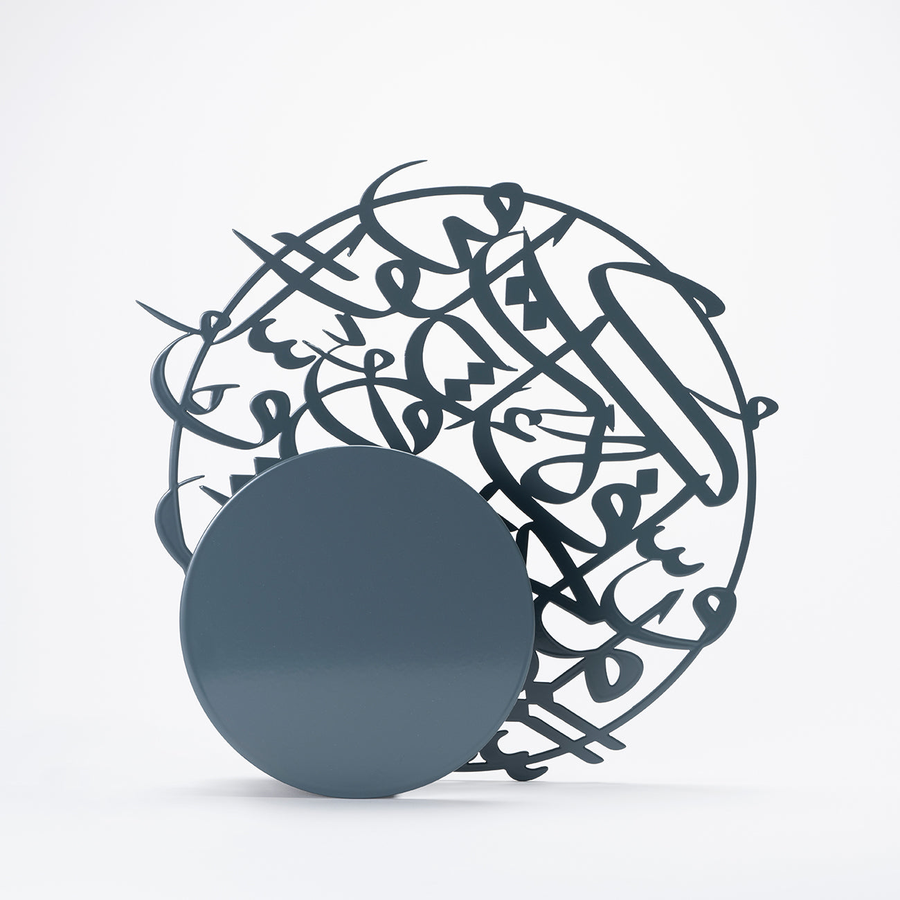 The Eclipse / Table Lamp- Blue Gray